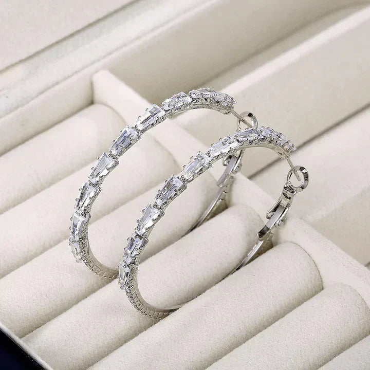 Boucles d'oreilles Camilla Vestalia | Or blanc