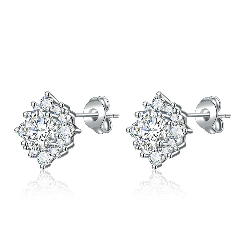 Boucles d'oreilles Luna Glow | Or blanc