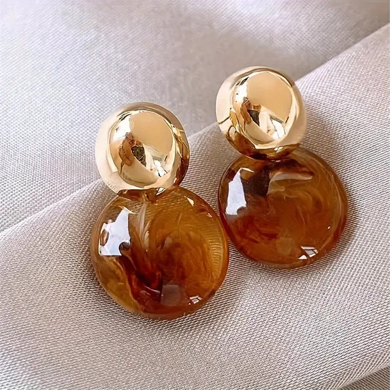 Boucles d'oreilles en goutte d'Aurélie Amber | Or