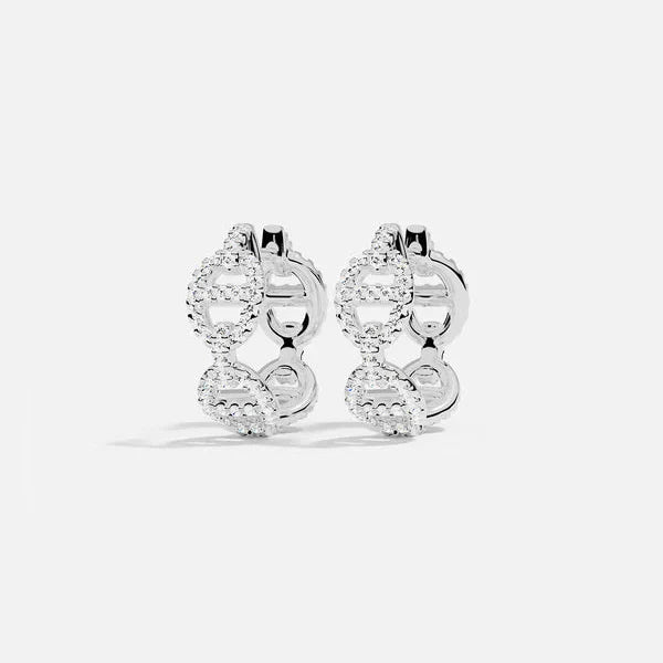 Boucle d'oreille Isla Marina | Or blanc