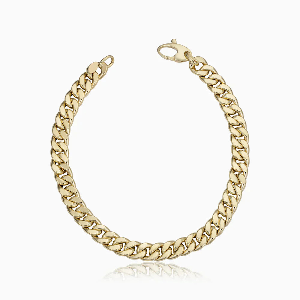 Bracelet Cubain en Or | Or