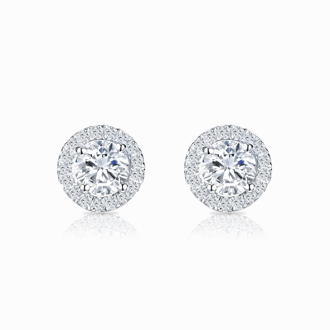 Boucles d'oreilles Belle dame | Or blanc