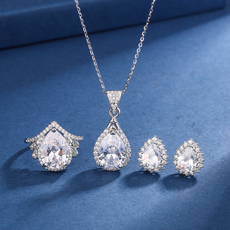 Ensemble Aria Goutte Blanche | Or Blanc