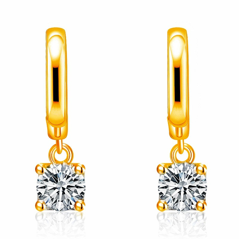 Boucles d'oreilles carrées Aurora | Or