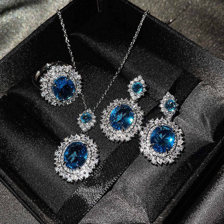 Ensemble Vespera Aetherin Bleu | Or Blanc
