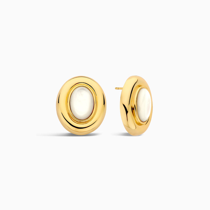 Boucles d'oreilles Giselle en perles | Or