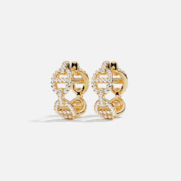 Boucle d'oreille Isla Marina | Or blanc