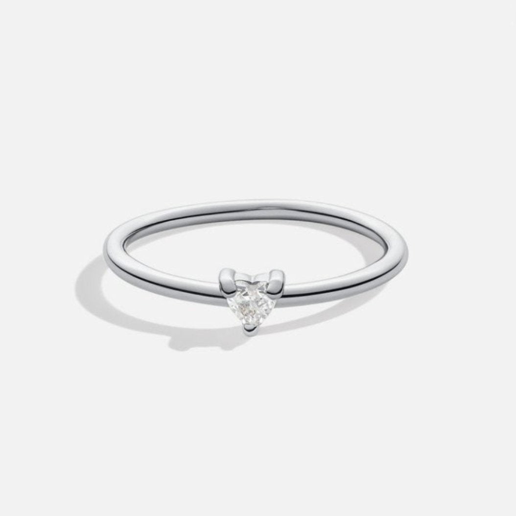 Bague en Cristal en Forme de Cœur 'Petit Amour'